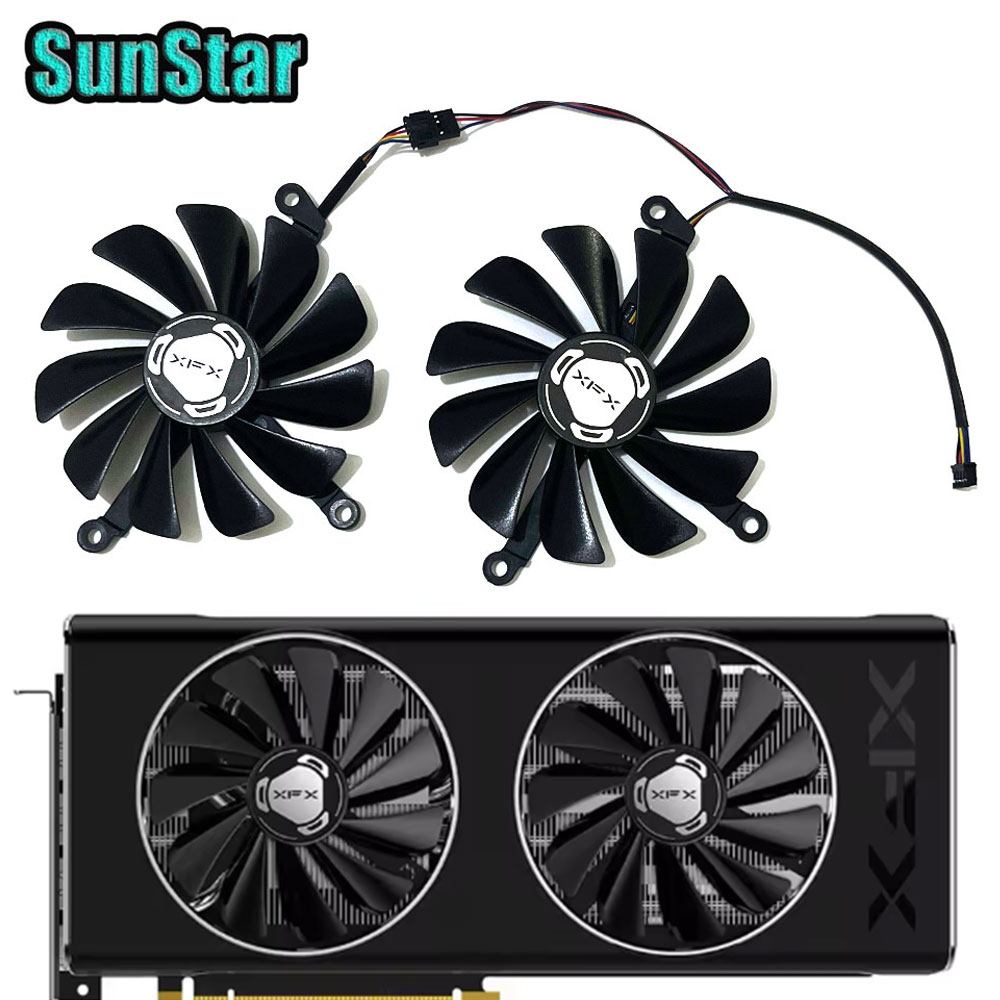新しい 1 セット 95 ミリメートル RX 5700 FD - Rx 5700 Xt 8Gb Video Card のレビューと価格