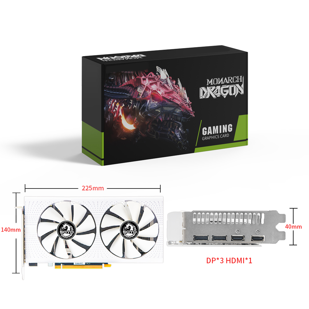 SOYO AMD Radeon RX580 8GB グラフィ - Rx 580 8Gb 2048Sp Gpu のレビューと価格